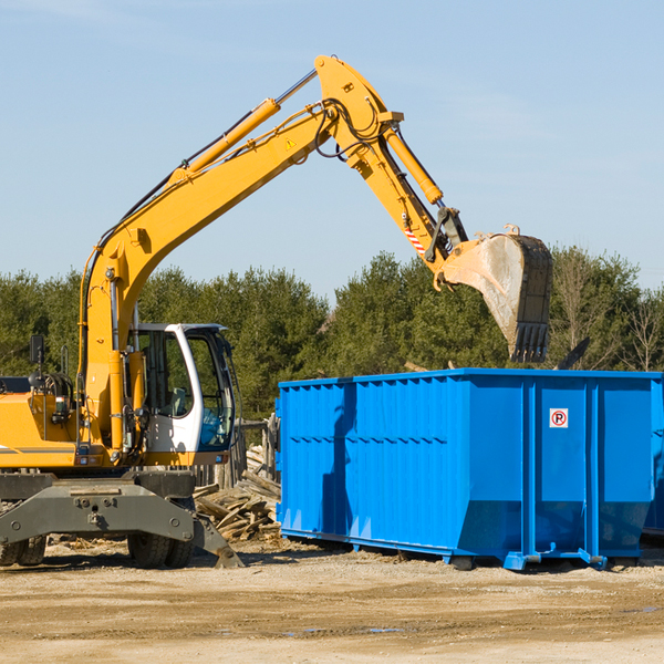 what size residential dumpster rentals are available in McMullen